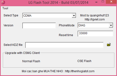 دانلود LG Flash Tool 2014 و فلش گوشی ال جی بدون باکس